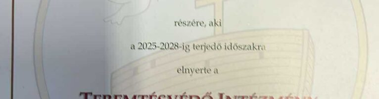 Örömmel és büszkeséggel osztjuk meg, hogy iskolánk elnyerte a Teremtésvédő iskola címet!